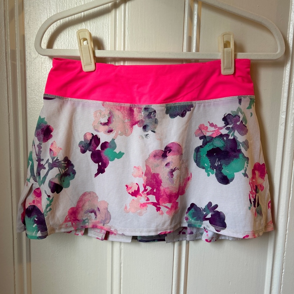 Lululemon Floral Running/Tennis Skort